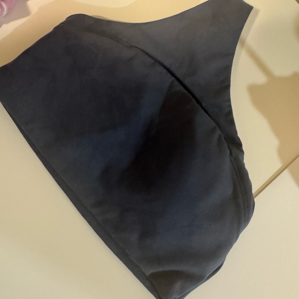 Navy One-Shoulder Top